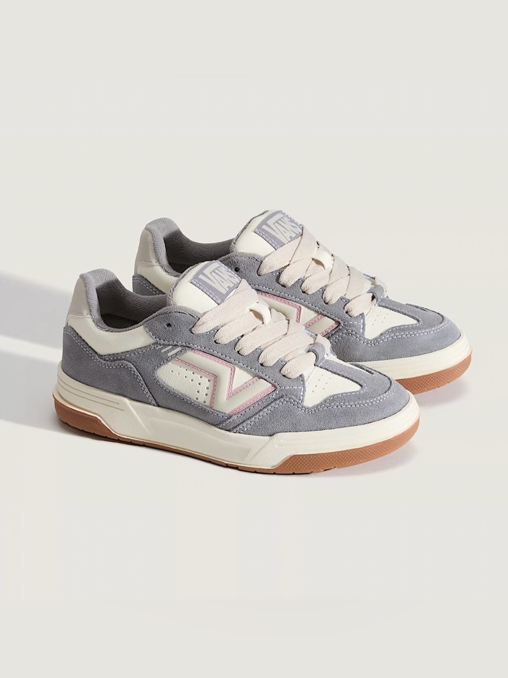 Vans Upland 2-Tone Gray Marshmallow Shoes Women 8.5 US